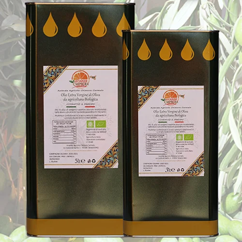 OLIO EXTRA VERGINE D’OLIVA BIO in lattine